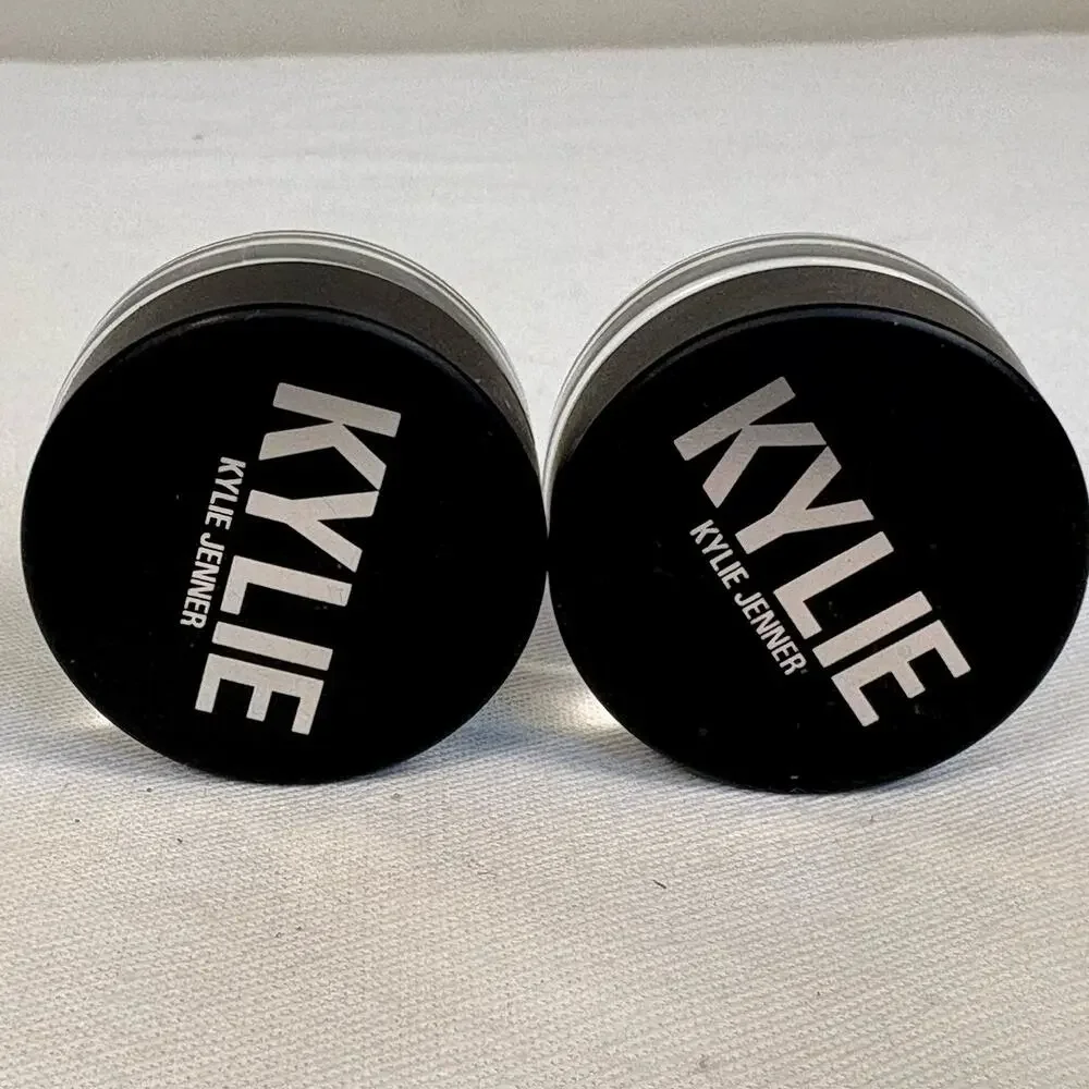 Kylie Cosmetics Shimmer Eye Glaze Coffee Bean Silver Eye Shadow .12 oz Set of 2